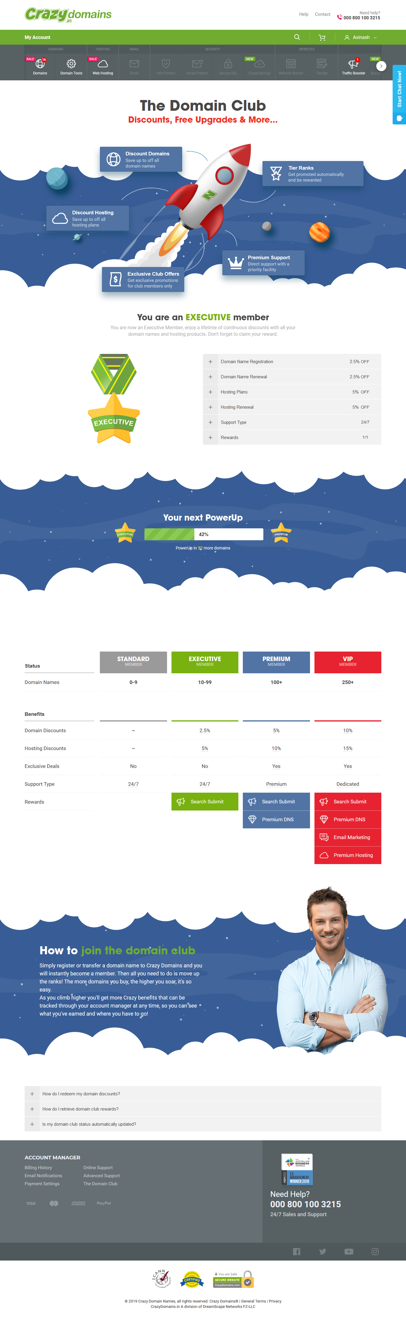 Domain Club Crazy Domains